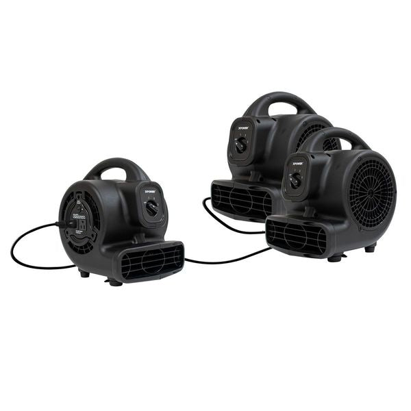 Speed-dry surfaces and tight spaces with powerful, focused air from the commercial-grade P-80A centrifugal air mover! Portable and energy-efficient.