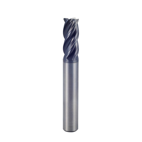 V7 Plus A 4 Flute Multiple Helix Corner Radius Plain Shank End Mill