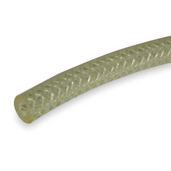 Tubing, Braided, Poly, 1/2 In, Clear