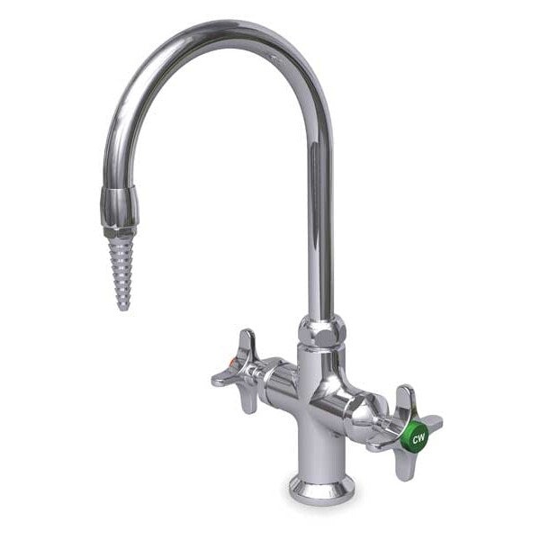 Manual Single Hole Mount, 1 Hole Laboratory Faucet, Chrome