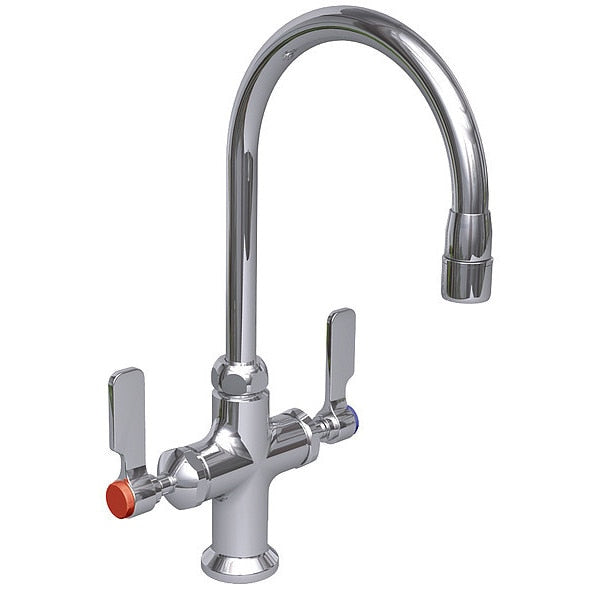 Manual Single Hole Mount, 1 Hole Laboratory Faucet, Chrome