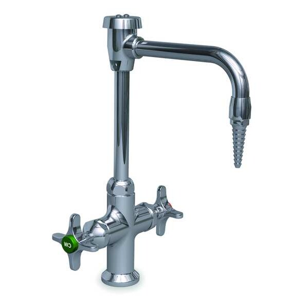 Manual Single Hole Mount, 1 Hole Laboratory Faucet, Polished Chrome Plated