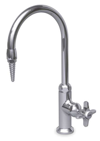 Manual Single Hole Mount, 1 Hole Laboratory Faucet, Chrome