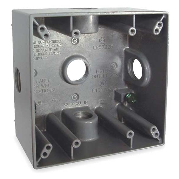 Weatherproof Box, 3/4 in Hub