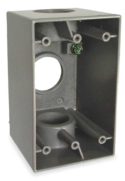 Weatherproof Box, 1 in Hub, 3Inlet
