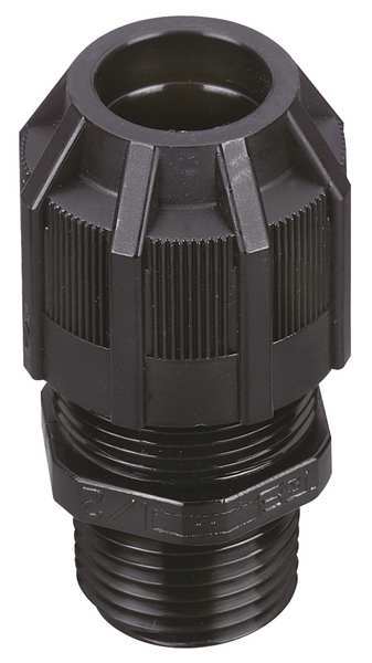 Liquid Tight Connector, 1 in., Black