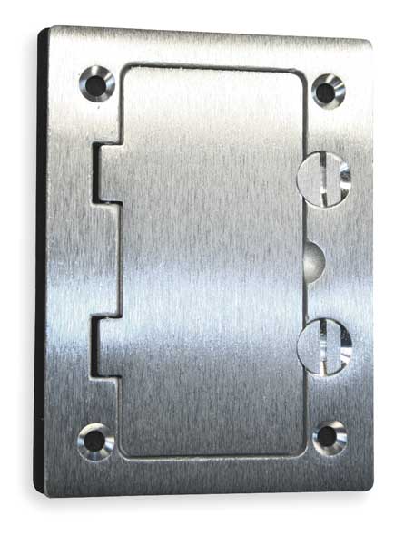 Floor Box Cover, Rectangular, Aluminum