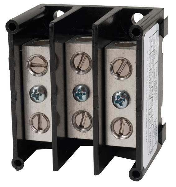 Pwr Dist Block, 335A, 3P, 8P Secondary, 600V