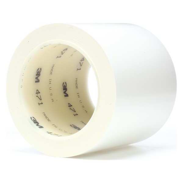 Marking Tape, 4In W, 108 ft. L, White, PK8