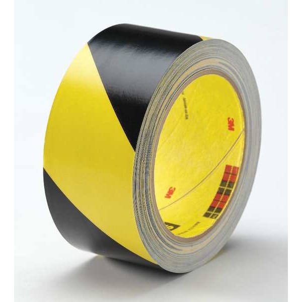 Marking Tape, Roll, 3In W, Black/White, PK12