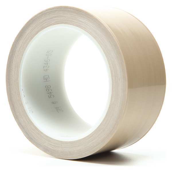 Film Tape, PTFE, Beige, 2In x 36Yd, PK24