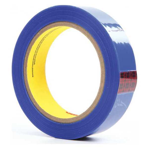 Film Tape, Polyester, Blue, 1In x 72Yd, PK36