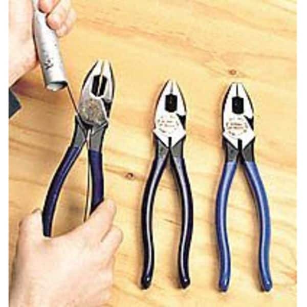 9 1/2 in Linemans Plier High Leverage, Steel