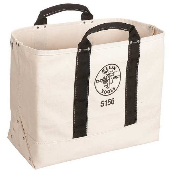 Tool Tote, #6 Canvas, 1 Pockets, Beige, 15