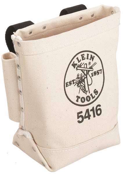 Tool Pouch, No. 4 Canvas, 3 Pockets, Beige, 9