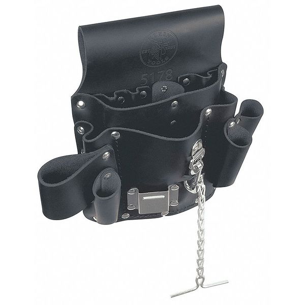Black Leather 8 Pockets