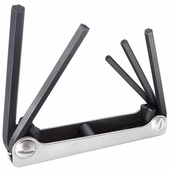 5 Piece SAE Fold-Up Hex Key Set, 70579