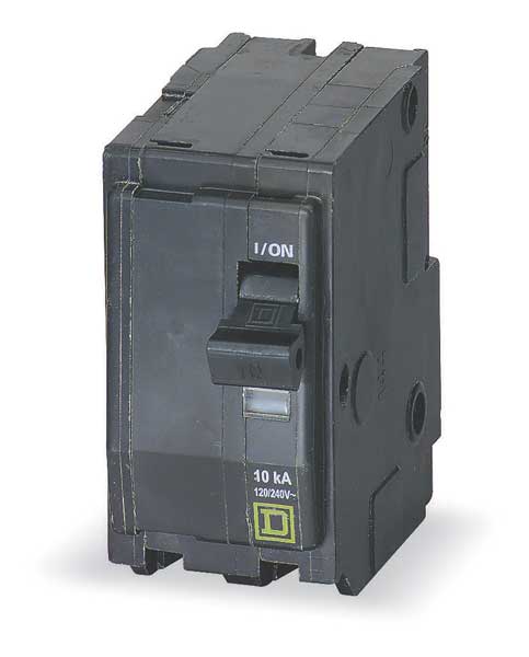 Miniature Circuit Breaker, 40 A, 120/240V AC, 2 Pole, Plug In Mounting Style, QO Series