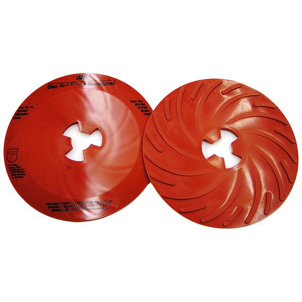 Disc Pad Ribbed Face Plate, 9 in D, PK10