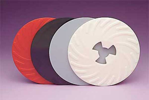 Disc Pad Ribbed Face Plate, 5 in D, PK10