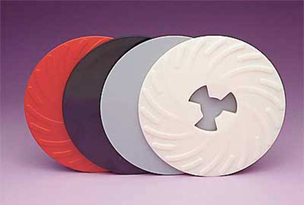 Disc Pad Ribbed Face Plate, 7 in D, PK10