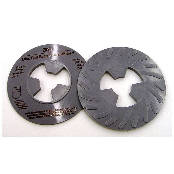 Disc Pad Ribbed Face Plate, 5 in D, PK10