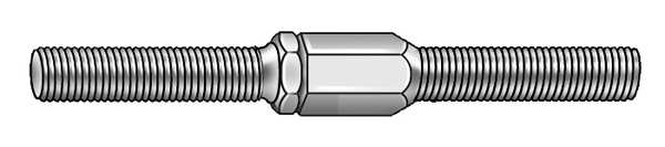 Double-End Threaded Stud, 3/4