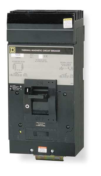 Molded Case Circuit Breaker, 400 A, 600V AC, 2 Pole, Plug In Panelboard Mounting Style, LA Series