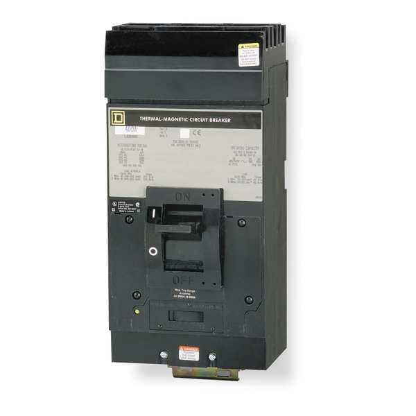 Molded Case Circuit Breaker, 125 A, 600V AC, 3 Pole, I-Line Mounting Style, LA Series