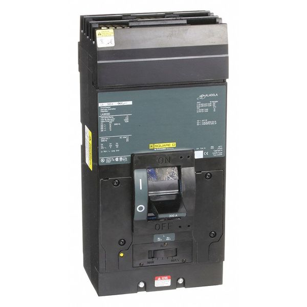 Molded Case Circuit Breaker, 300 A, 600V AC, 3 Pole, I-Line Mounting Style, LA Series