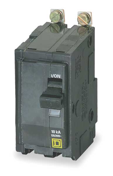 Miniature Circuit Breaker, 30 A, 120/240V AC, 2 Pole, Bolt On Mounting Style, QOB Series