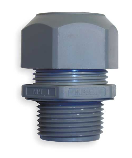 Cable Connector, PG9, Straight, Gray