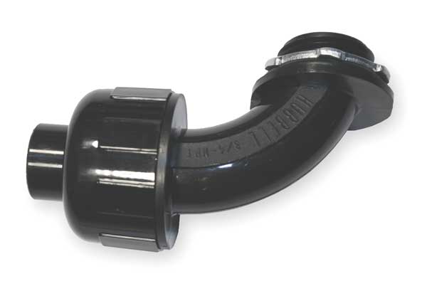 Insulated Connector, 1/2 In., Nylon, 90 Deg