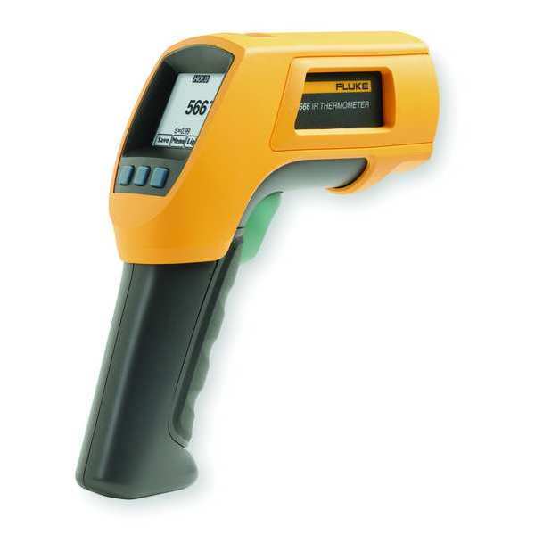 Infrared Thermometer, Dot Matrix LCD, -40 Degrees  to 1202 Degrees F, Single Dot Laser Sighting
