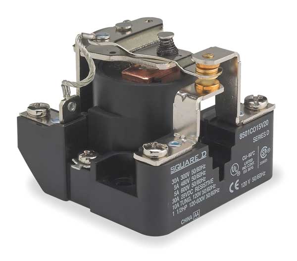 Open Power Relay, 4 Pin, 110VDC, SPST-NO