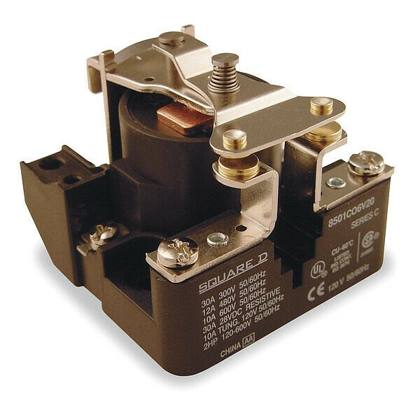 Open Power Relay, 4 Pin, 277VAC, SPST-NO