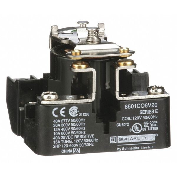 Open Power Relay, Surface Mounted, SPST-NO, 120V AC, 4 Pins, 1 Poles