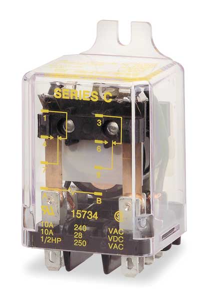 Relay, 8Pin, DPDT, 10A, 24VAC