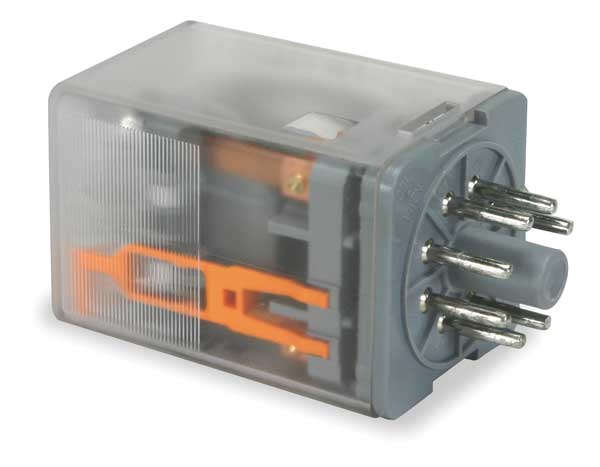 General Purpose Relay, 240V AC Coil Volts, Octal, 8 Pin, DPDT