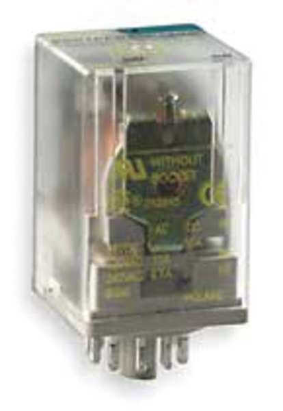 General Purpose Relay, 24V DC Coil Volts, Octal, 8 Pin, DPDT