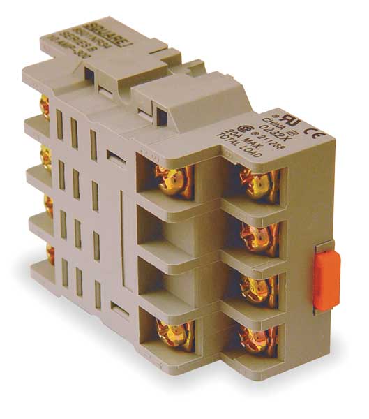 Rlay Scket, Standrd, Square, 14 Pin, 2.75