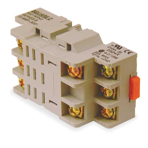 Rlay Socket, Standrd, Square, 11 Pin, 250VAC