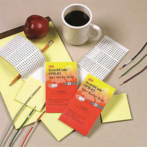 Wire Marker Book, Preprintd, Slf-Adhes, PK5, SPB-02