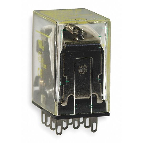 General Purpose Relay, 24V DC Coil Volts, Square, 14 Pin, 4PDT
