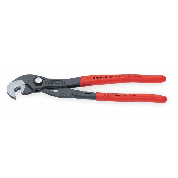 10 in Straight Jaw Tongue and Groove Plier Smooth, Plastic Grip