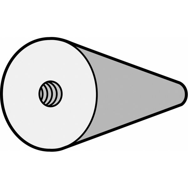 Gemini Grinding Cone w/Sq Tip, 2 Dia, 3 L, 24GR, AO
