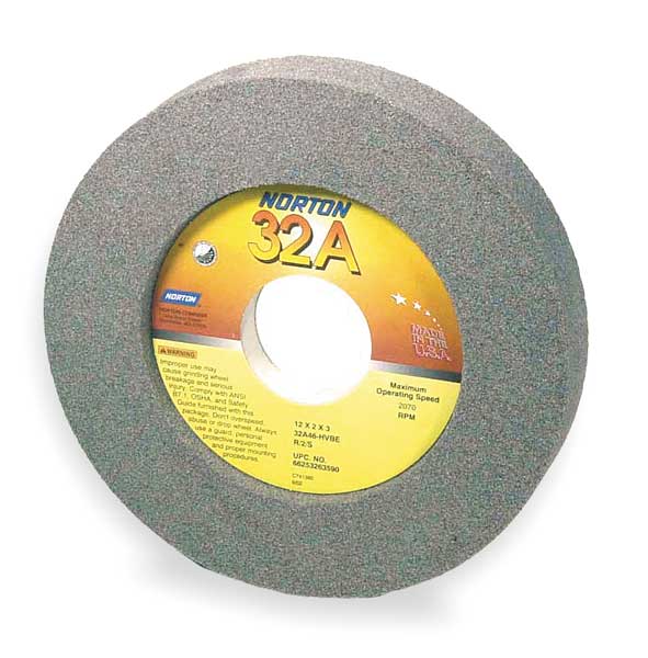 Grinding Wheel, 12x2x5, Rec2/S 7.5x1/2, 46G