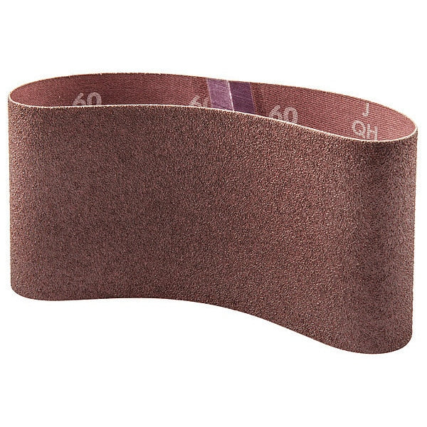 Sanding Belt, Coated, 3 1/2 in W, 15 1/2 in L, 60 Grit, Medium, Aluminum Oxide, R215 Metalite