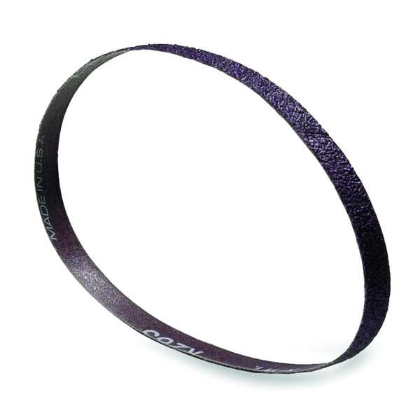 Sanding Belt, Coated, 1/2 in W, 24 in L, 80 Grit, Medium, Aluminum Oxide, R283 Metalite, Brown