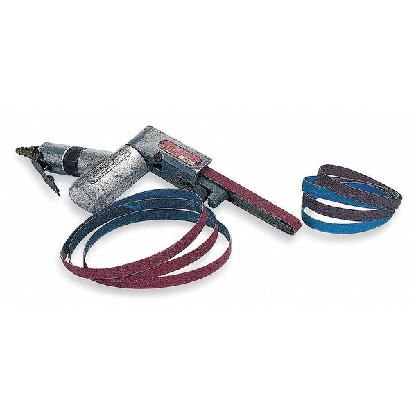 Sanding Belt, Coated, 2 in W, 72 in L, 36 Grit, Extra Coarse, Aluminum Oxide, R228 Metalite, Brown